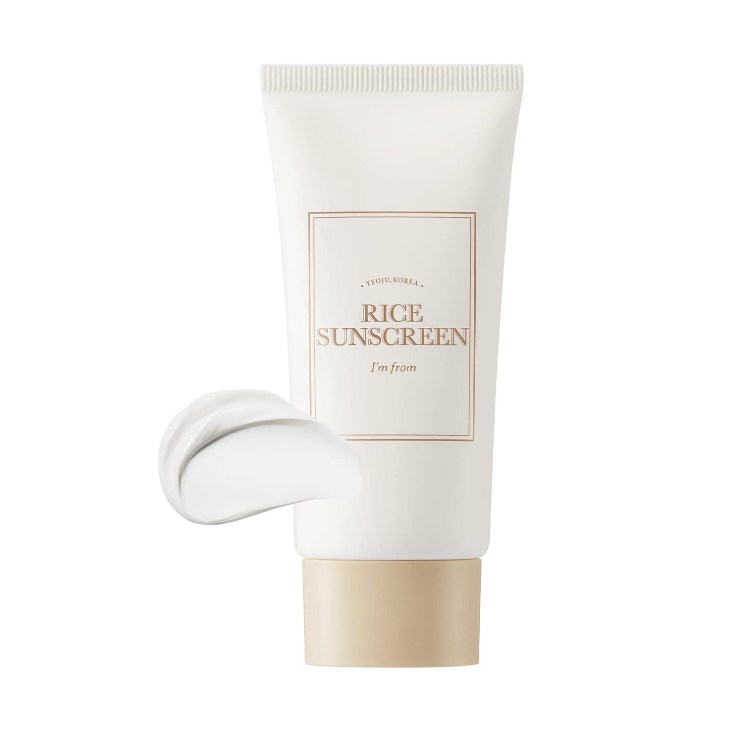I'm from Rice Sunscreen 50ml, Physical, rice extract 41%, Non-nano zinc oxide, Reef friendly, skin sun protection