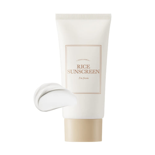 I'm from Rice Sunscreen 50ml, Physical, rice extract 41%, Non-nano zinc oxide, Reef friendly, skin sun protection
