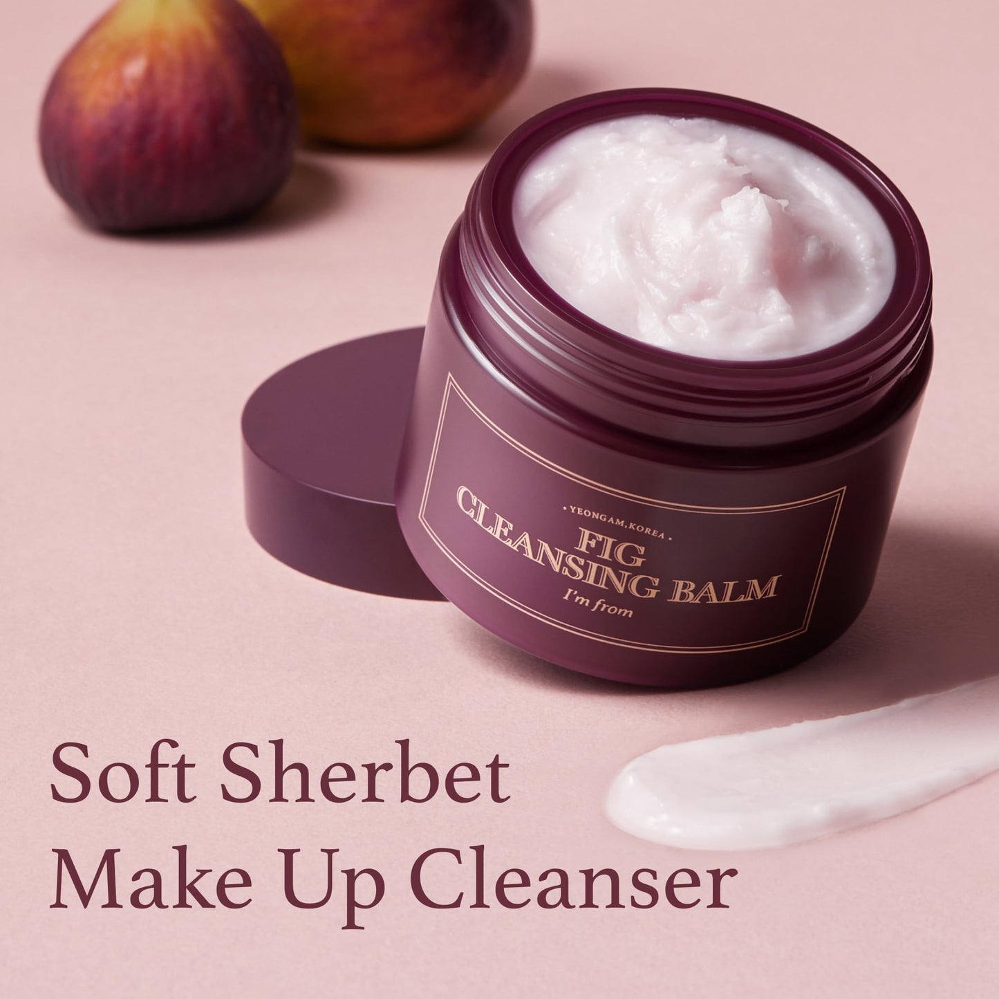 I'm from Fig Cleansing balm 100ml, korean makeup remover, vegan, Easy to rinse off, Fig oil water 7.8% with Peptide and Amino Acid, makeup melting balm to oil