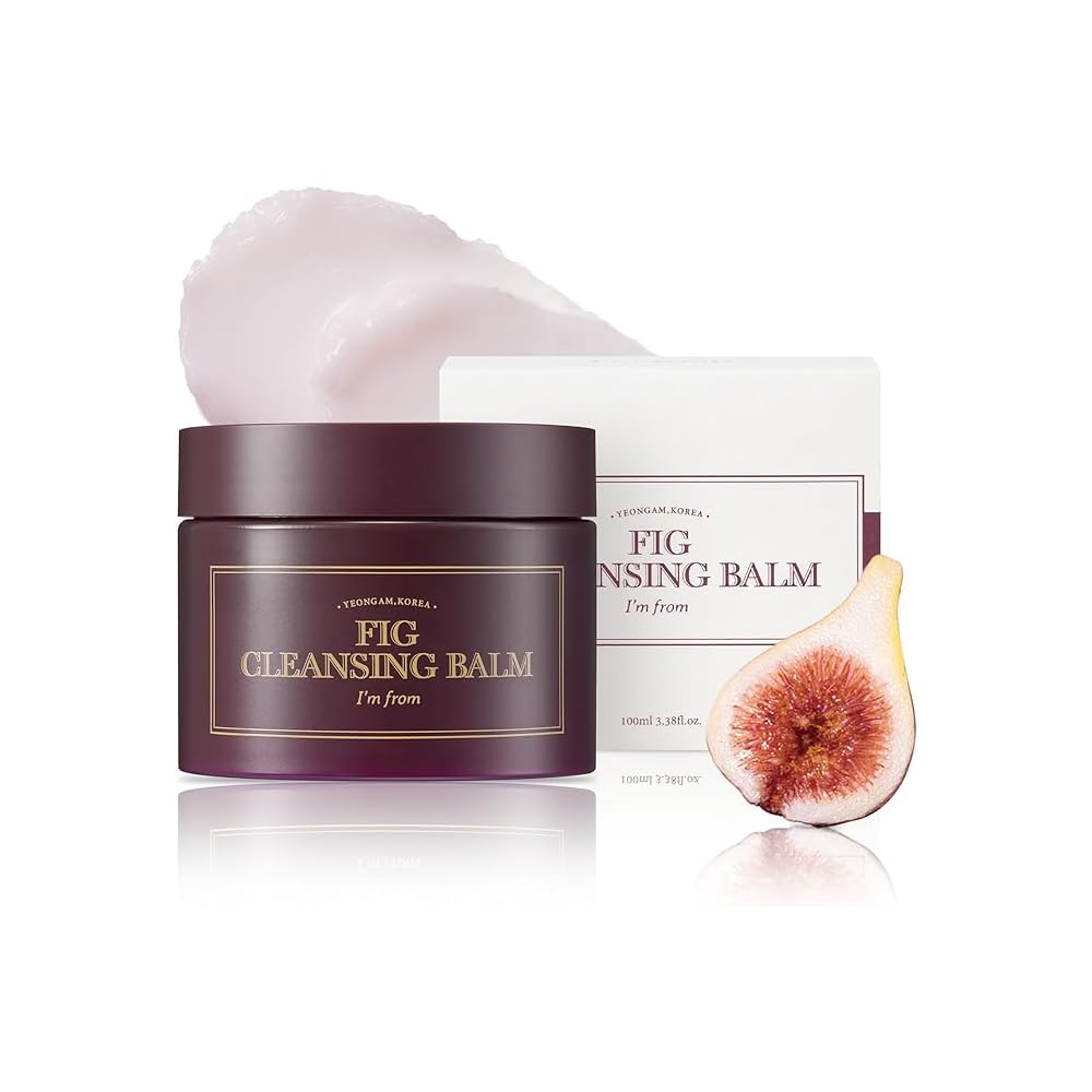 I'm from Fig Cleansing balm 100ml, korean makeup remover, vegan, Easy to rinse off, Fig oil water 7.8% with Peptide and Amino Acid, makeup melting balm to oil
