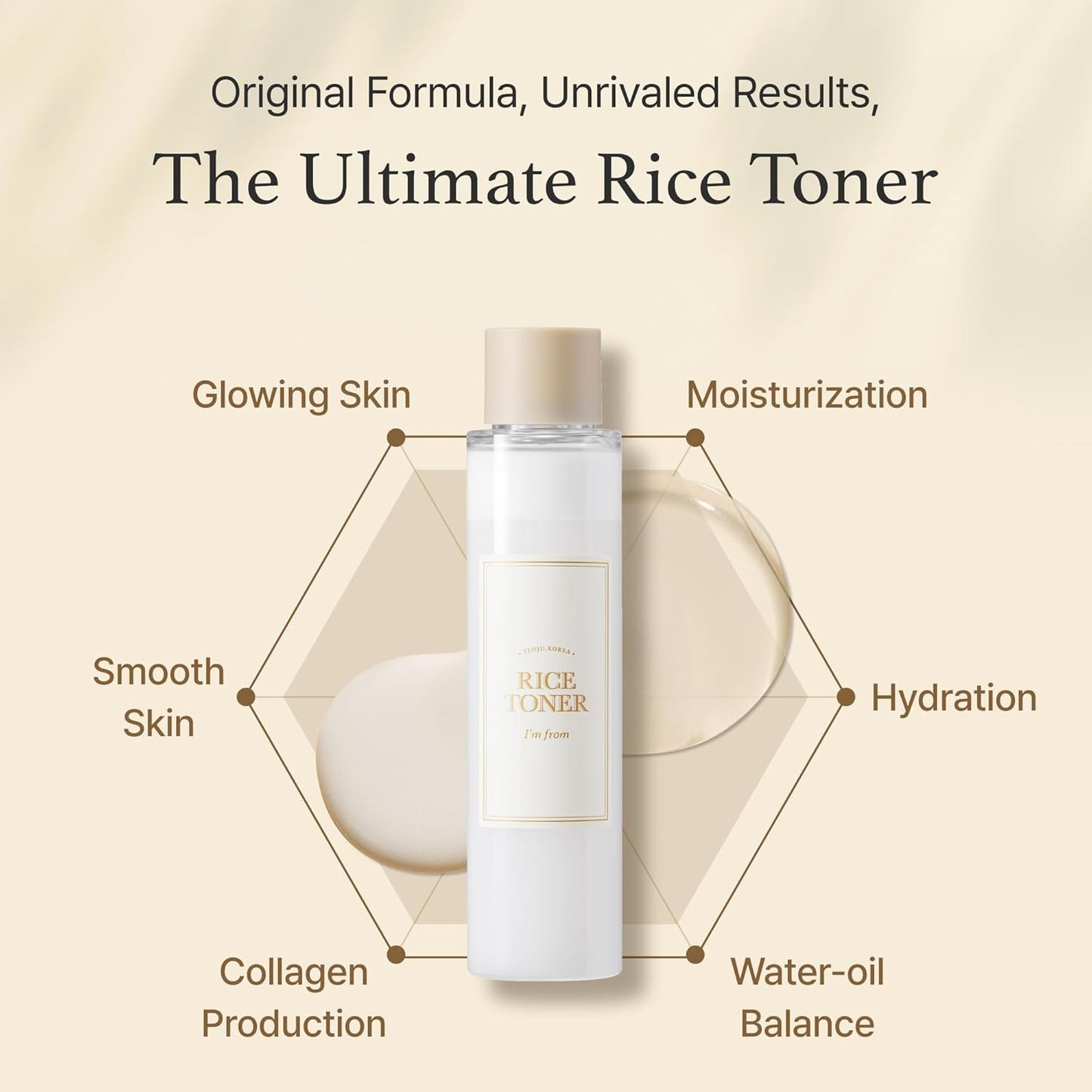 I'm from Rice Toner, 77.78% Rice Extract from Korea