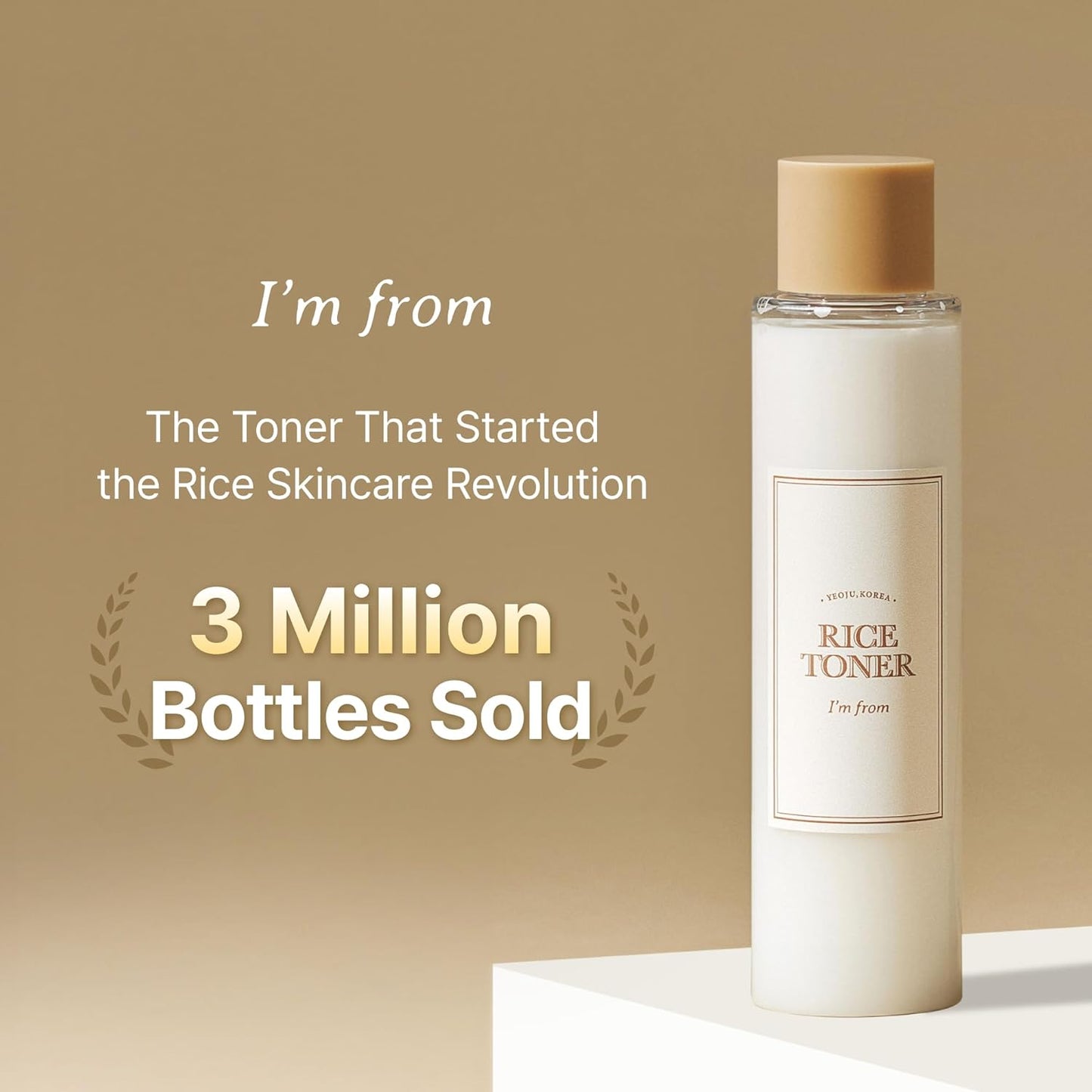 I'm from Rice Toner, 77.78% Rice Extract from Korea
